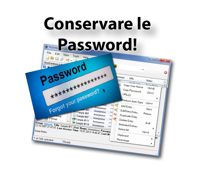Conservare le proprie Password